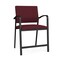 Lesro Newport Wide Hip Chair Metal Frame, Black, OH Wine Upholstery NP1261 - alternate 1
